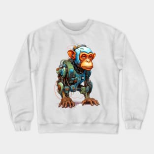 Cartoon monkey robots. T-Shirt, Sticker. Crewneck Sweatshirt